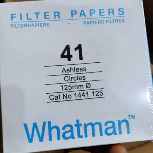 Ashless Quantitative Filter Paper 125mm
