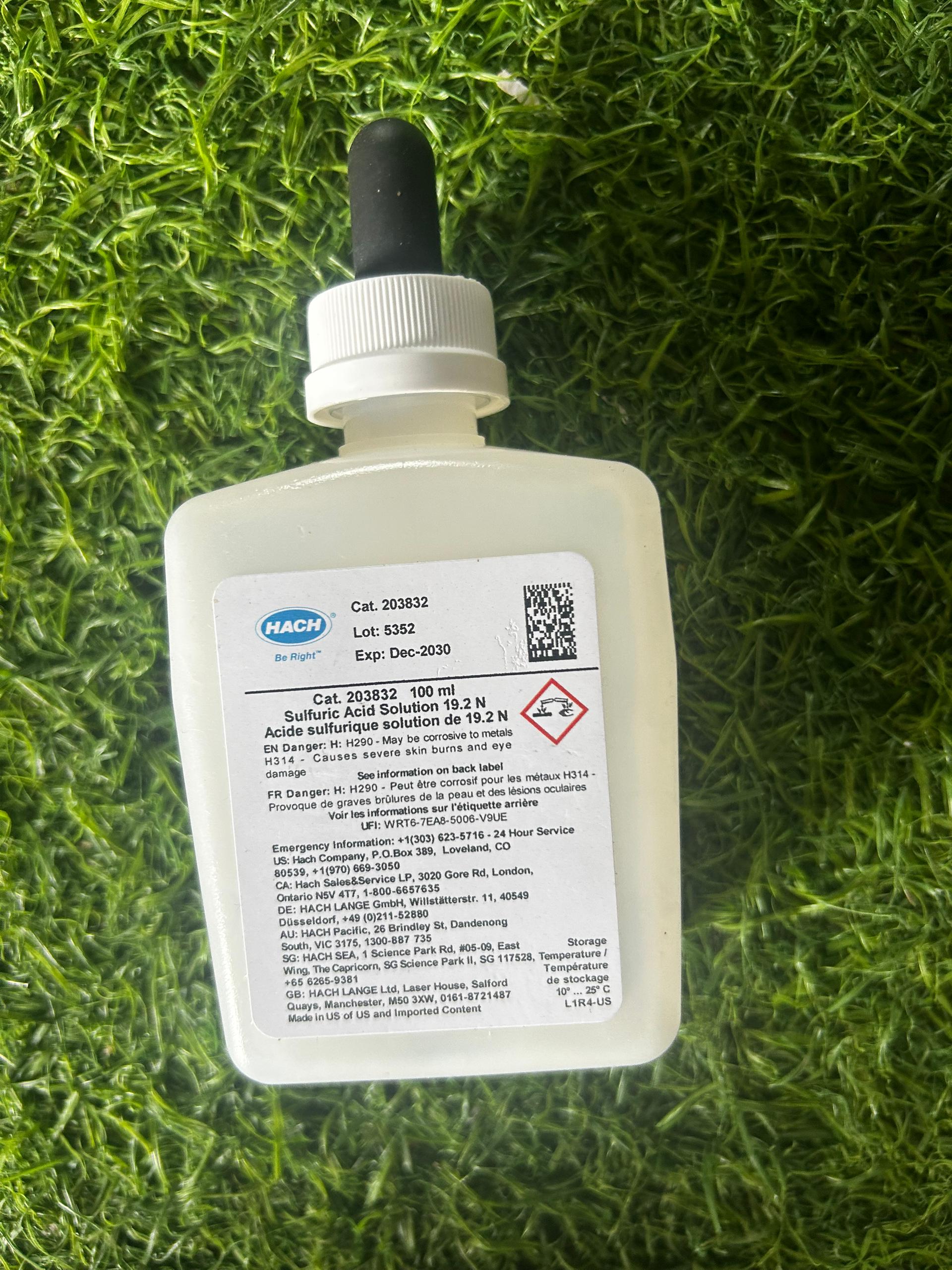 Hach Sulfuric Acid Solution 19.2N 100ml